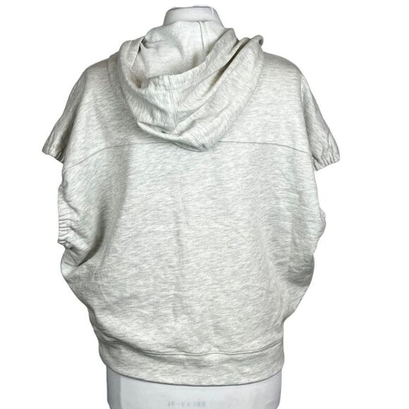 ANTHROPOLOGIE JANE & Delancey Slouchy Oversized French Terry Hoody Vest NWT - Picture 3 of 5